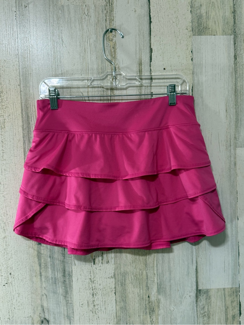 Ideology Hot Pink Tiered Ruffle Mini Tennis 🎾 Pickleball Golf Athletic Skirt - Picture 1 of 10